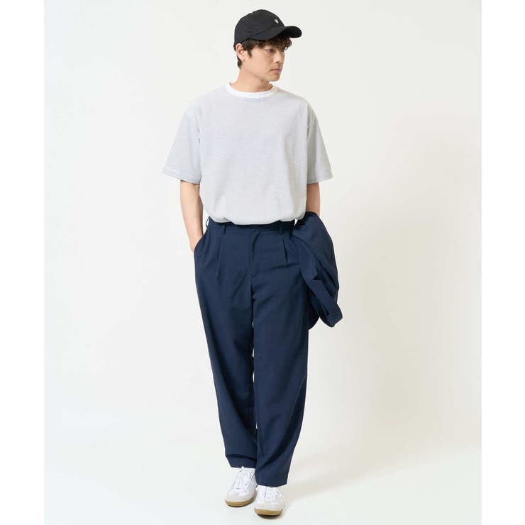 【接触冷感 イージーケア】ドライタッチワンタックワイドイージースラックス【春リラ… | a.v.v【MEN】 | 詳細画像8 