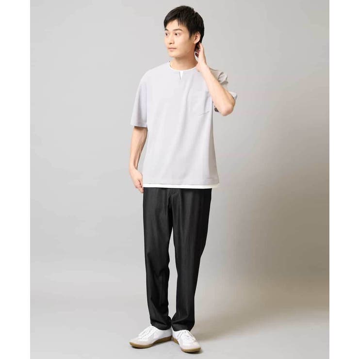 スマートシャンブレー フルレングス テーパードパンツ | a.v.v【MEN】 | 詳細画像10 