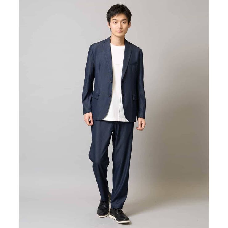 スマートシャンブレー フルレングス テーパードパンツ | a.v.v【MEN】 | 詳細画像2 