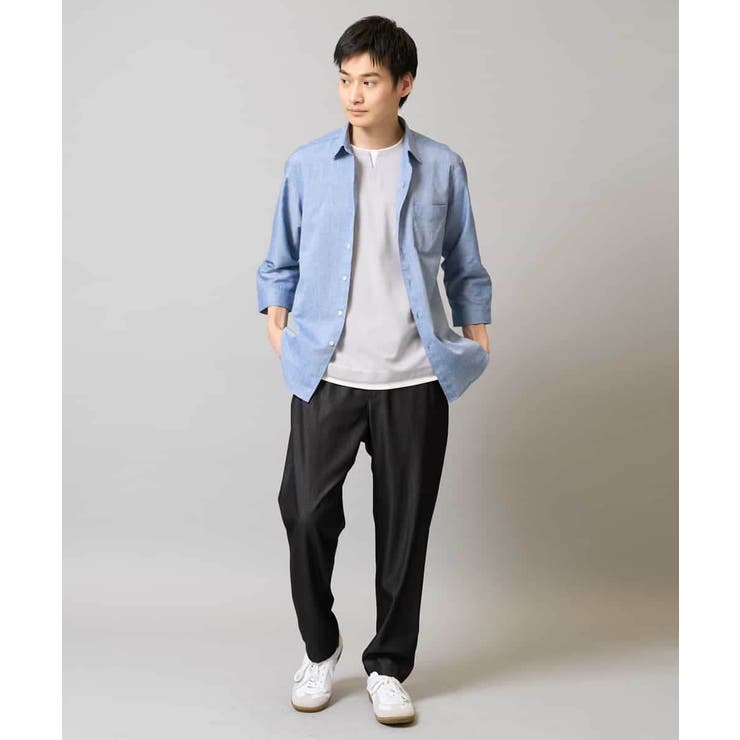 スマートシャンブレー フルレングス テーパードパンツ | a.v.v【MEN】 | 詳細画像6 