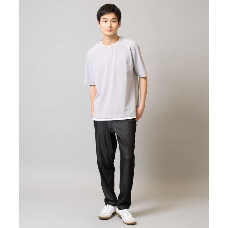 スマートシャンブレー フルレングス テーパードパンツ | a.v.v【MEN】 | 詳細画像8 