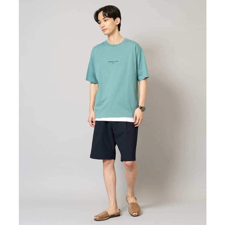 【イージーケア/吸水速乾/毛玉になりにくい】シアサッカーワンタックハーフパンツ | a.v.v【MEN】 | 詳細画像15 