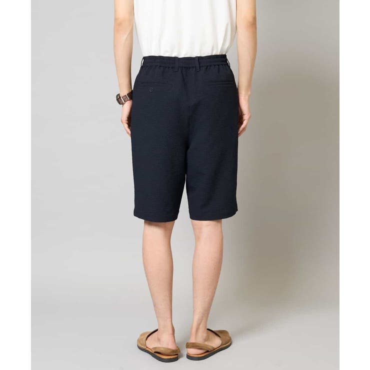 【イージーケア/吸水速乾/毛玉になりにくい】シアサッカーワンタックハーフパンツ | a.v.v【MEN】 | 詳細画像20 