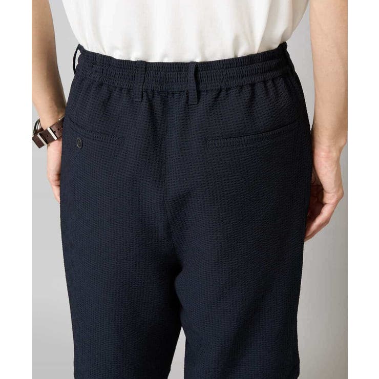 【イージーケア/吸水速乾/毛玉になりにくい】シアサッカーワンタックハーフパンツ | a.v.v【MEN】 | 詳細画像23 