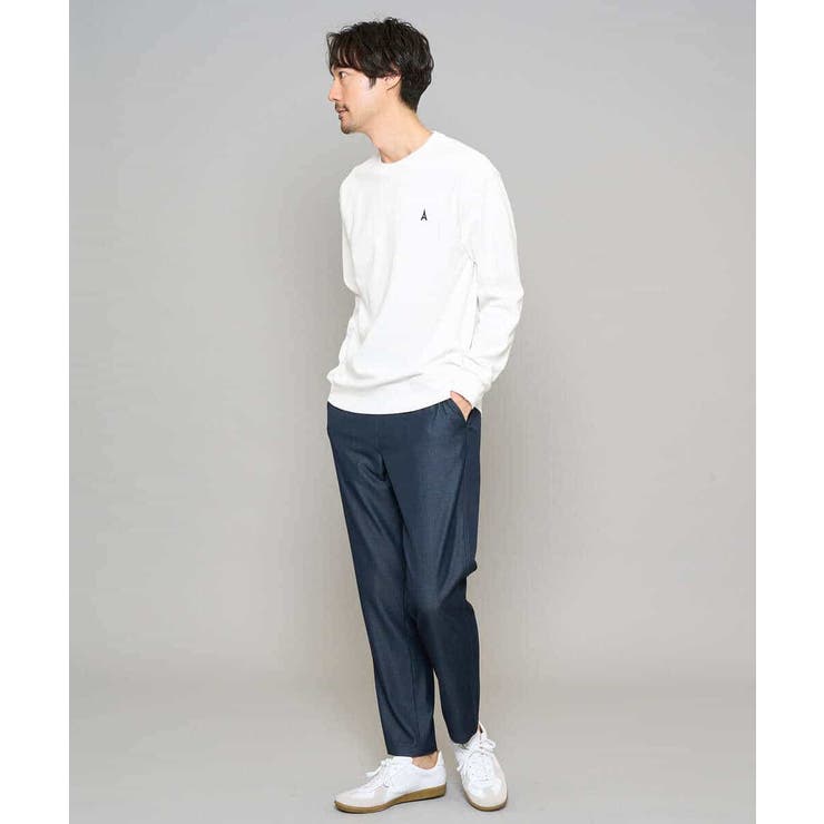 【イージーケア/接触冷感】デニムライクストレッチセミルーズパンツ | a.v.v【MEN】 | 詳細画像11 