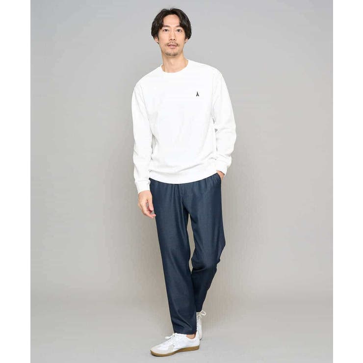 【イージーケア/接触冷感】デニムライクストレッチセミルーズパンツ | a.v.v【MEN】 | 詳細画像12 