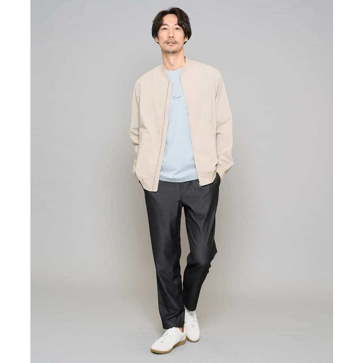 【イージーケア/接触冷感】デニムライクストレッチセミルーズパンツ | a.v.v【MEN】 | 詳細画像13 