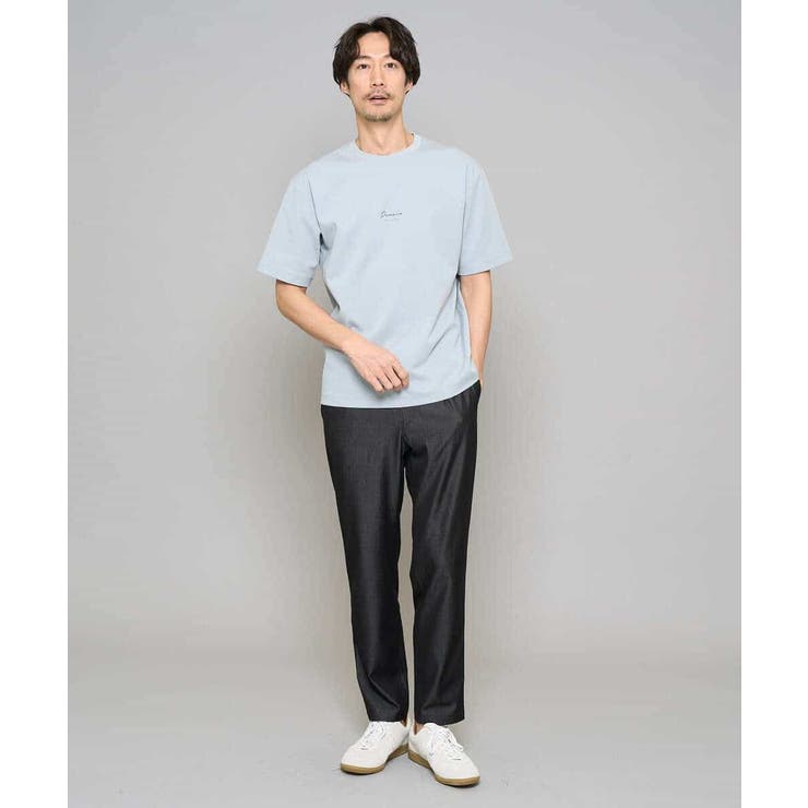 【イージーケア/接触冷感】デニムライクストレッチセミルーズパンツ | a.v.v【MEN】 | 詳細画像16 