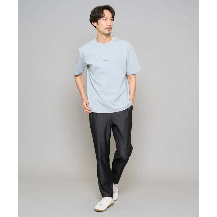 【イージーケア/接触冷感】デニムライクストレッチセミルーズパンツ | a.v.v【MEN】 | 詳細画像17 