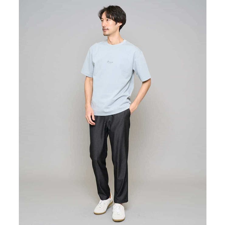 【イージーケア/接触冷感】デニムライクストレッチセミルーズパンツ | a.v.v【MEN】 | 詳細画像18 