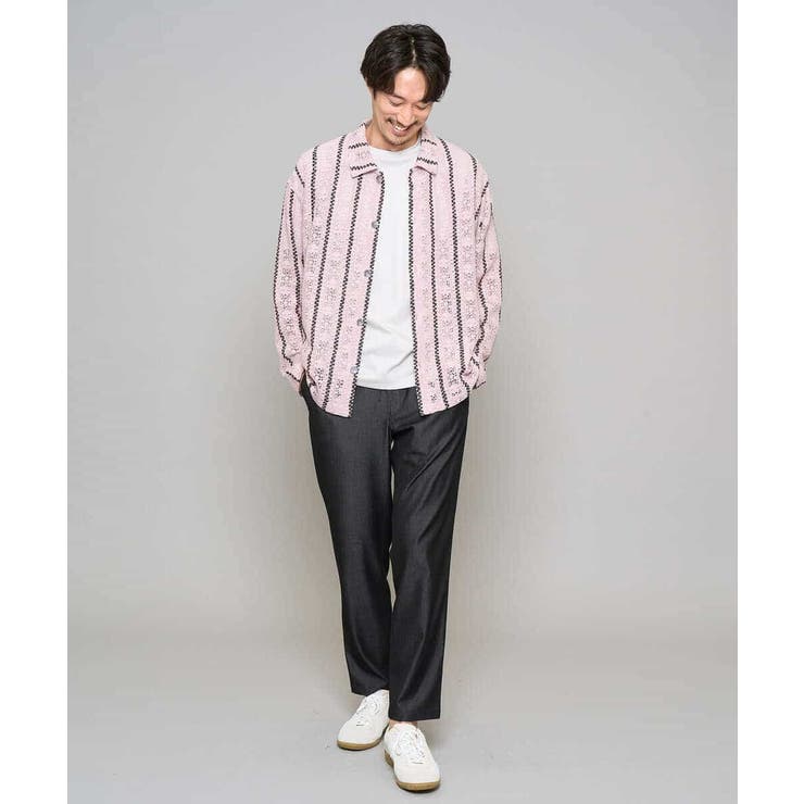 【イージーケア/接触冷感】デニムライクストレッチセミルーズパンツ | a.v.v【MEN】 | 詳細画像20 