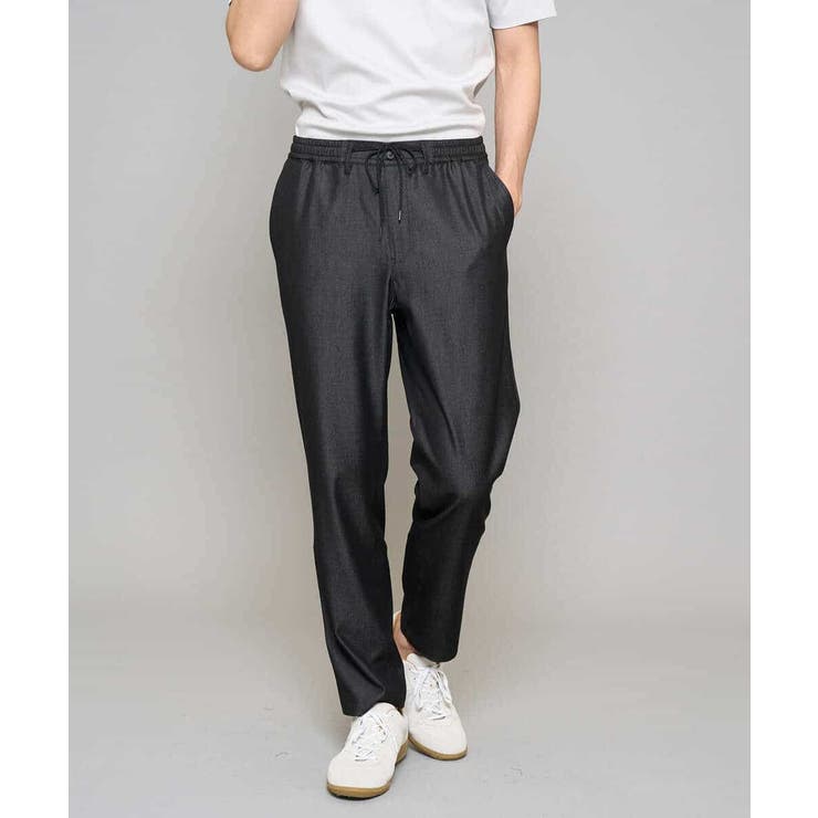 【イージーケア/接触冷感】デニムライクストレッチセミルーズパンツ | a.v.v【MEN】 | 詳細画像24 