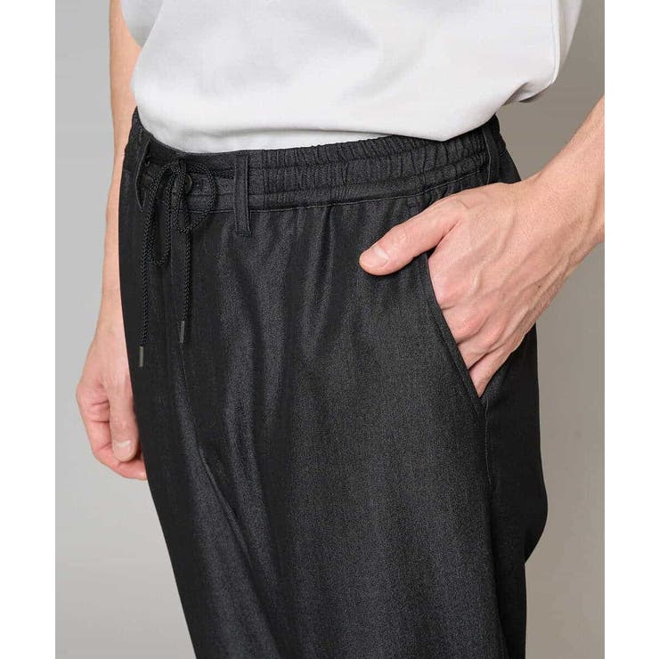 【イージーケア/接触冷感】デニムライクストレッチセミルーズパンツ | a.v.v【MEN】 | 詳細画像30 