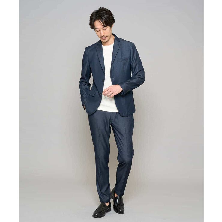 【イージーケア/接触冷感】デニムライクストレッチスマートスラックス | a.v.v【MEN】 | 詳細画像10 