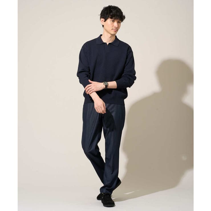 【イージーケア/接触冷感】デニムライクストレッチスマートスラックス | a.v.v【MEN】 | 詳細画像27 