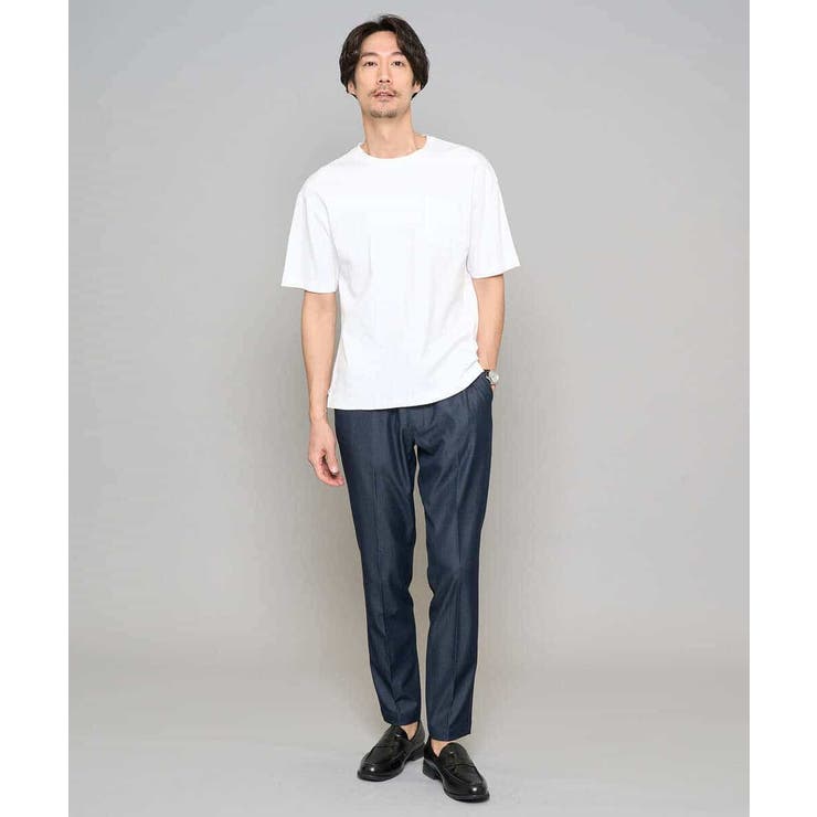 【イージーケア/接触冷感】デニムライクストレッチスマートスラックス | a.v.v【MEN】 | 詳細画像3 