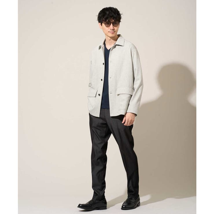 【イージーケア/接触冷感】デニムライクストレッチスマートスラックス | a.v.v【MEN】 | 詳細画像36 