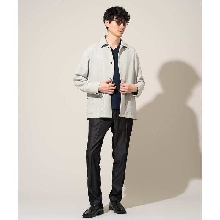 【イージーケア/接触冷感】デニムライクストレッチスマートスラックス | a.v.v【MEN】 | 詳細画像37 