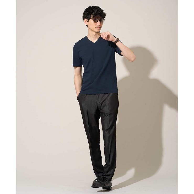 【イージーケア/接触冷感】デニムライクストレッチスマートスラックス | a.v.v【MEN】 | 詳細画像39 