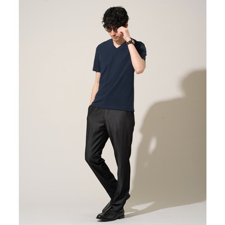 【イージーケア/接触冷感】デニムライクストレッチスマートスラックス | a.v.v【MEN】 | 詳細画像40 