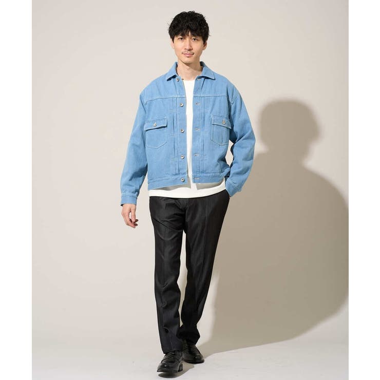 【イージーケア/接触冷感】デニムライクストレッチスマートスラックス | a.v.v【MEN】 | 詳細画像42 