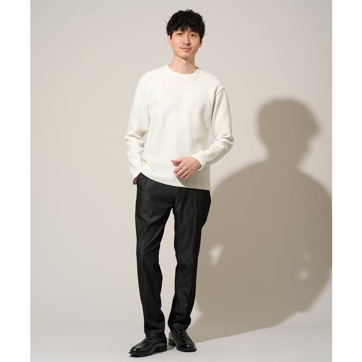 【イージーケア/接触冷感】デニムライクストレッチスマートスラックス | a.v.v【MEN】 | 詳細画像46 