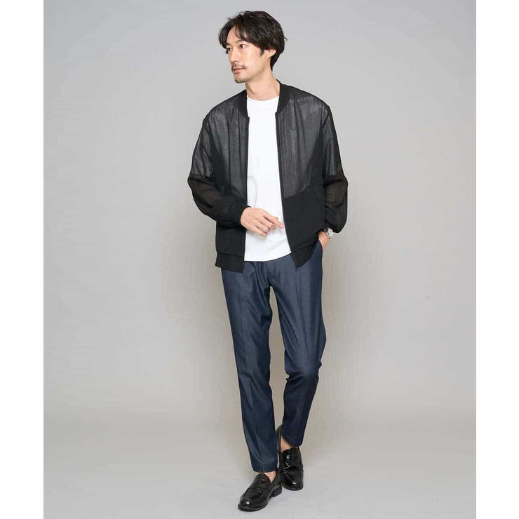 【イージーケア/接触冷感】デニムライクストレッチスマートスラックス | a.v.v【MEN】 | 詳細画像6 