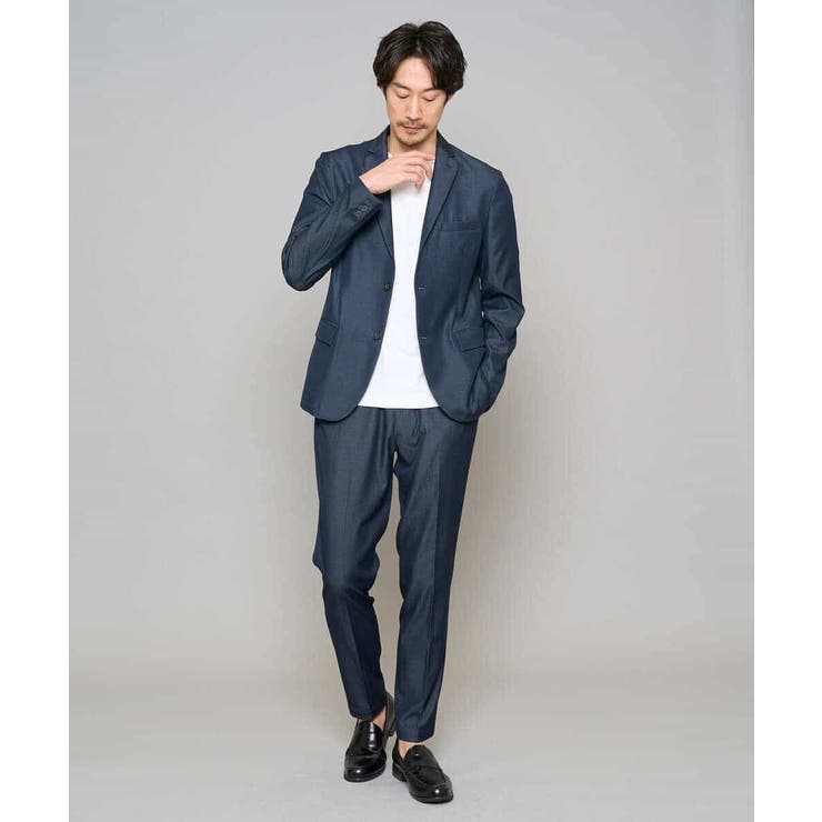 【イージーケア/接触冷感】デニムライクストレッチスマートスラックス | a.v.v【MEN】 | 詳細画像8 