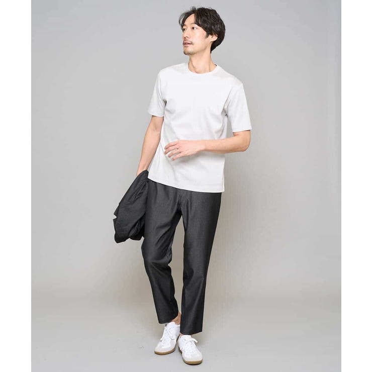 【イージーケア/接触冷感】デニムライクストレッチアンクルセミルーズパンツ | a.v.v【MEN】 | 詳細画像13 