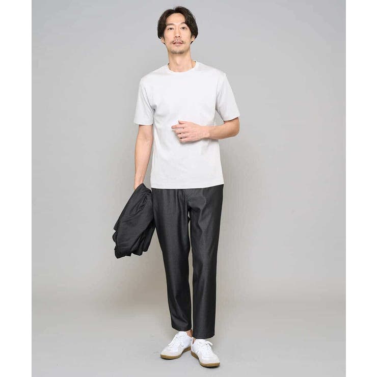 【イージーケア/接触冷感】デニムライクストレッチアンクルセミルーズパンツ | a.v.v【MEN】 | 詳細画像14 