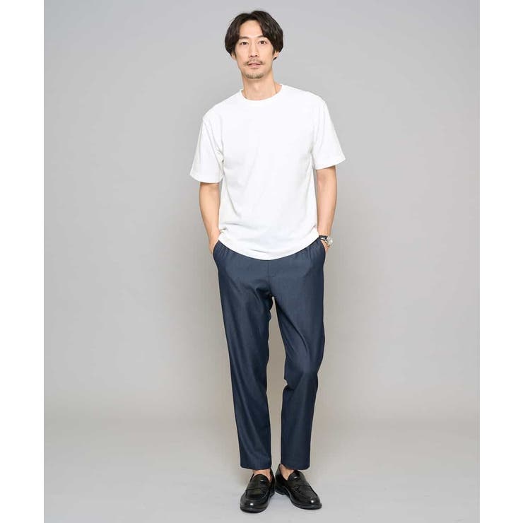 【イージーケア/接触冷感】デニムライクストレッチアンクルセミルーズパンツ | a.v.v【MEN】 | 詳細画像2 