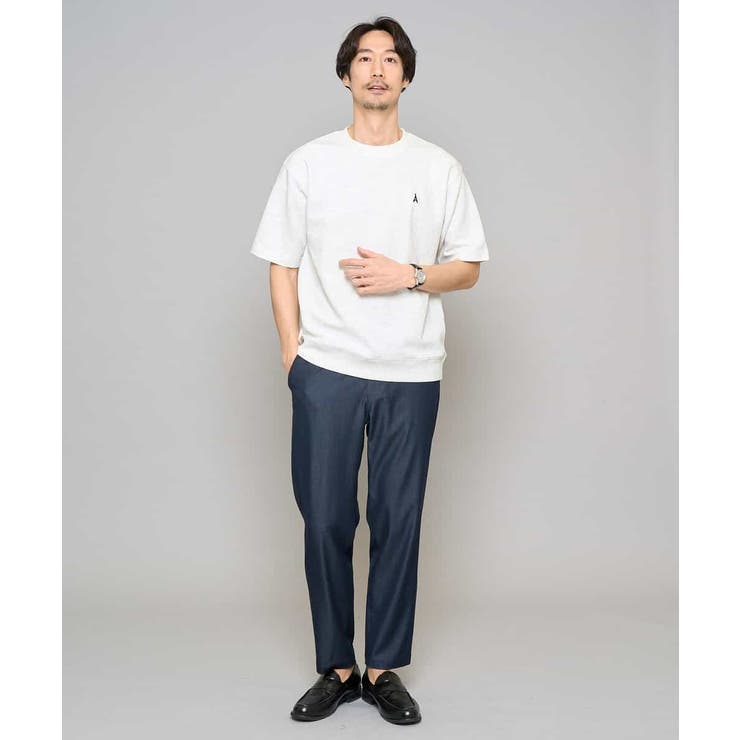 【イージーケア/接触冷感】デニムライクストレッチアンクルセミルーズパンツ | a.v.v【MEN】 | 詳細画像8 