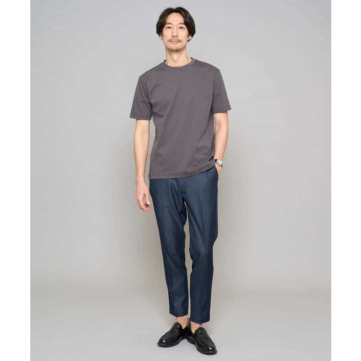 【イージーケア/接触冷感】デニムライクストレッチアンクルスマートスラックス | a.v.v【MEN】 | 詳細画像13 