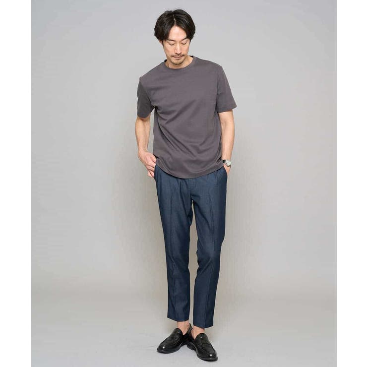 【イージーケア/接触冷感】デニムライクストレッチアンクルスマートスラックス | a.v.v【MEN】 | 詳細画像14 