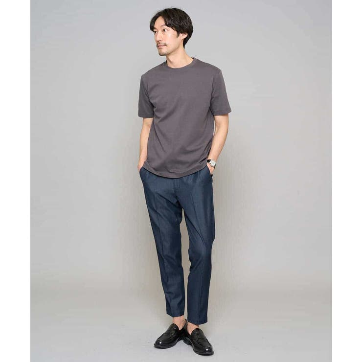 【イージーケア/接触冷感】デニムライクストレッチアンクルスマートスラックス | a.v.v【MEN】 | 詳細画像15 