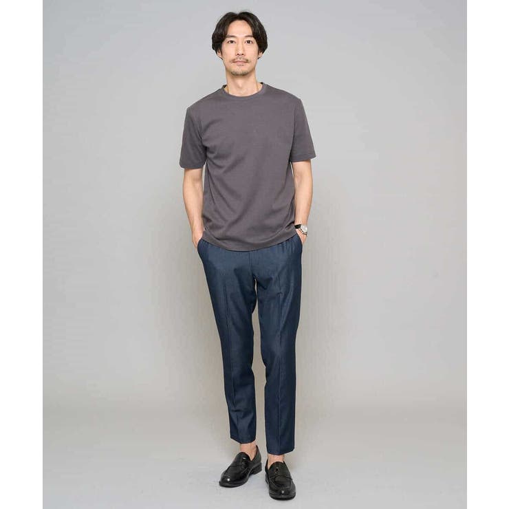 【イージーケア/接触冷感】デニムライクストレッチアンクルスマートスラックス | a.v.v【MEN】 | 詳細画像17 