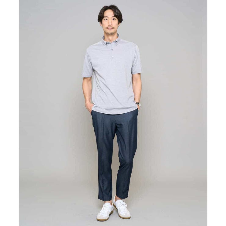 【イージーケア/接触冷感】デニムライクストレッチアンクルスマートスラックス | a.v.v【MEN】 | 詳細画像18 