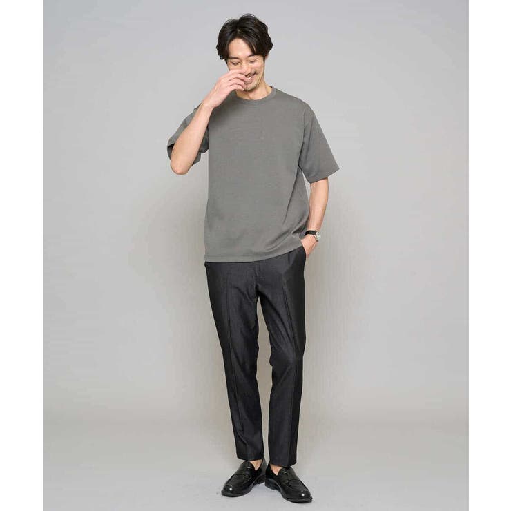 【イージーケア/接触冷感】デニムライクストレッチアンクルスマートスラックス | a.v.v【MEN】 | 詳細画像23 