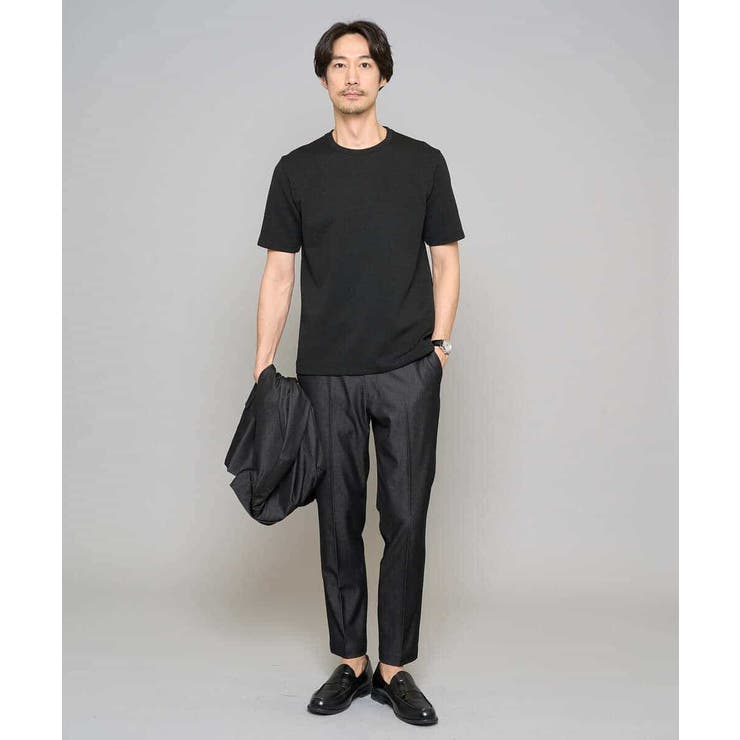 【イージーケア/接触冷感】デニムライクストレッチアンクルスマートスラックス | a.v.v【MEN】 | 詳細画像29 