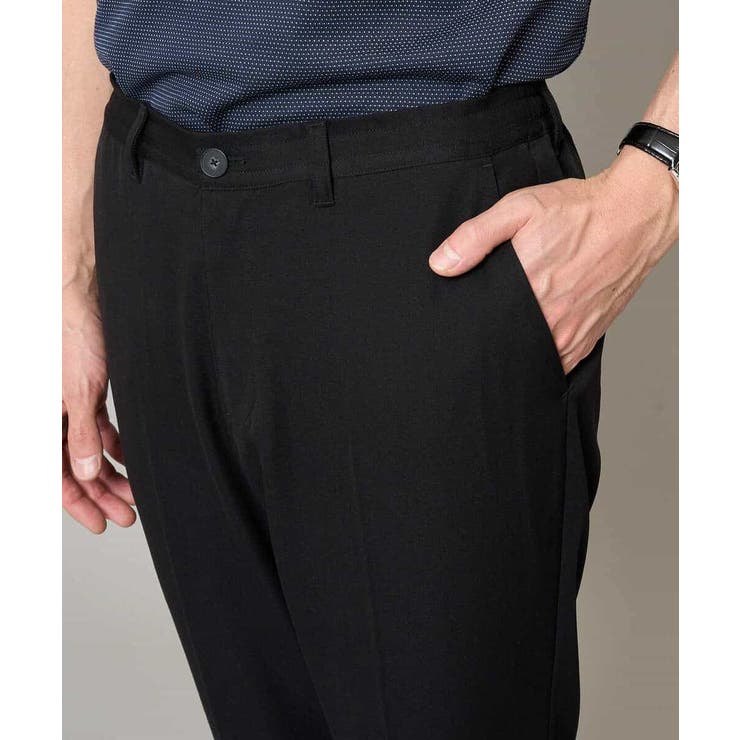 【イージーケア/接触冷感】デニムライクストレッチアンクルスマートスラックス | a.v.v【MEN】 | 詳細画像3 