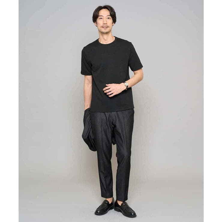 【イージーケア/接触冷感】デニムライクストレッチアンクルスマートスラックス | a.v.v【MEN】 | 詳細画像30 