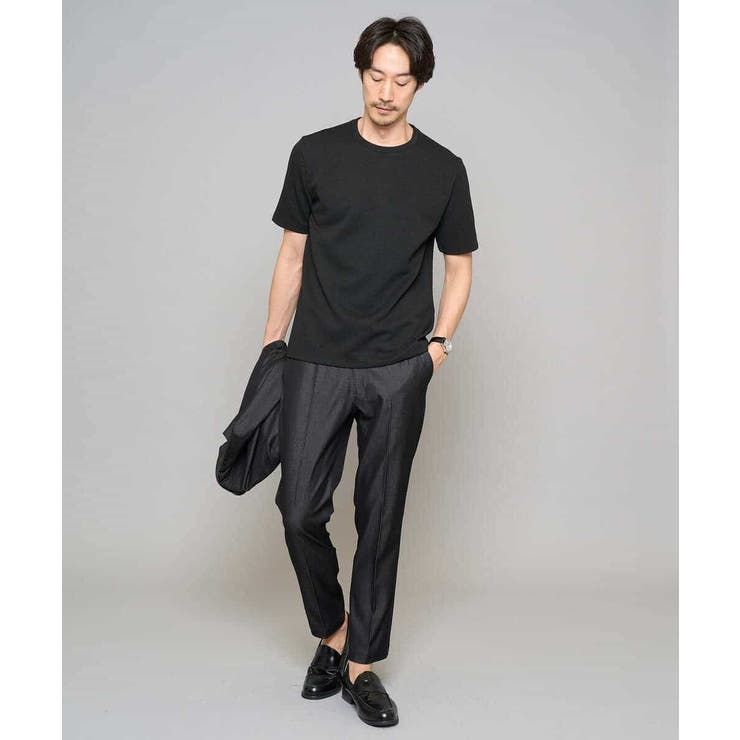 【イージーケア/接触冷感】デニムライクストレッチアンクルスマートスラックス | a.v.v【MEN】 | 詳細画像31 