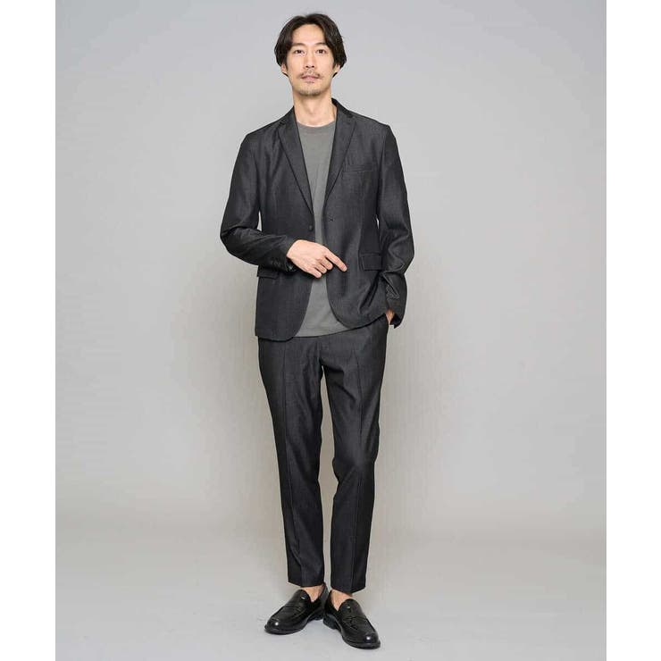 【イージーケア/接触冷感】デニムライクストレッチアンクルスマートスラックス | a.v.v【MEN】 | 詳細画像32 