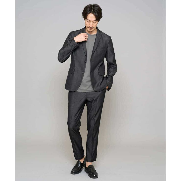 【イージーケア/接触冷感】デニムライクストレッチアンクルスマートスラックス | a.v.v【MEN】 | 詳細画像33 