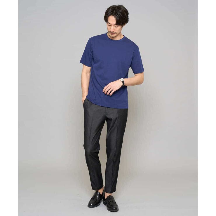 【イージーケア/接触冷感】デニムライクストレッチアンクルスマートスラックス | a.v.v【MEN】 | 詳細画像37 