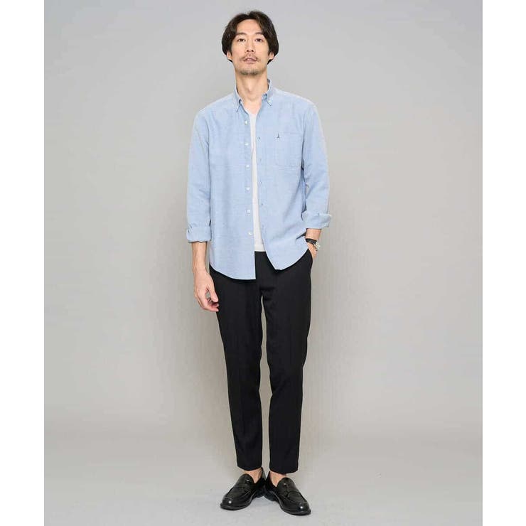 【イージーケア/接触冷感】デニムライクストレッチアンクルスマートスラックス | a.v.v【MEN】 | 詳細画像46 