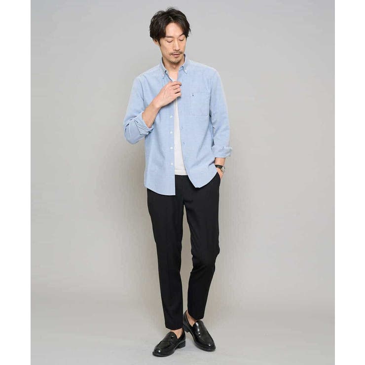 【イージーケア/接触冷感】デニムライクストレッチアンクルスマートスラックス | a.v.v【MEN】 | 詳細画像47 