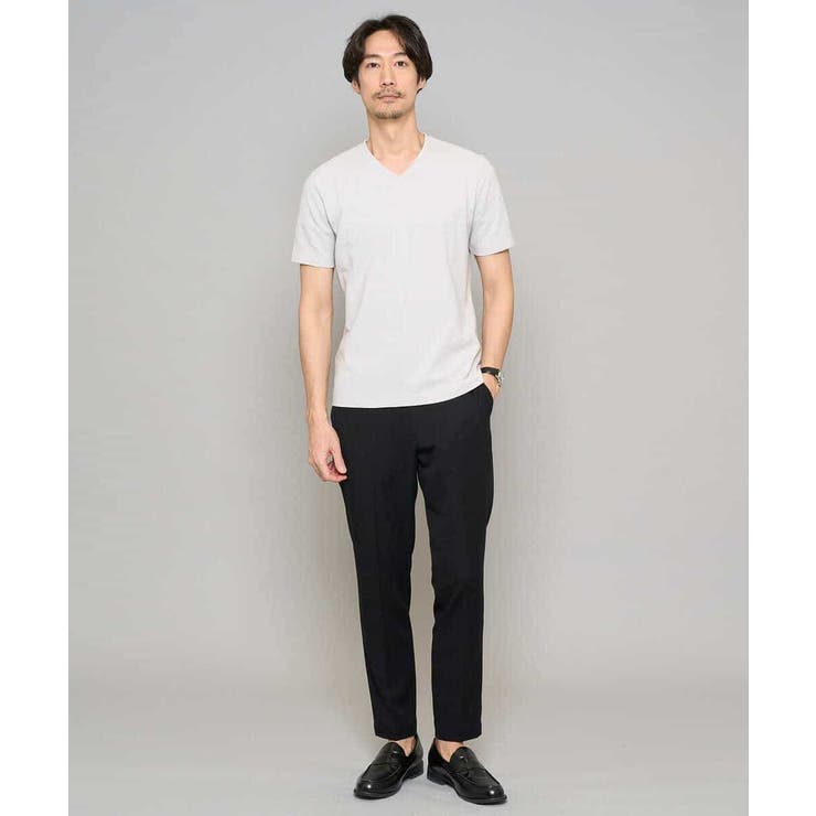 【イージーケア/接触冷感】デニムライクストレッチアンクルスマートスラックス | a.v.v【MEN】 | 詳細画像49 