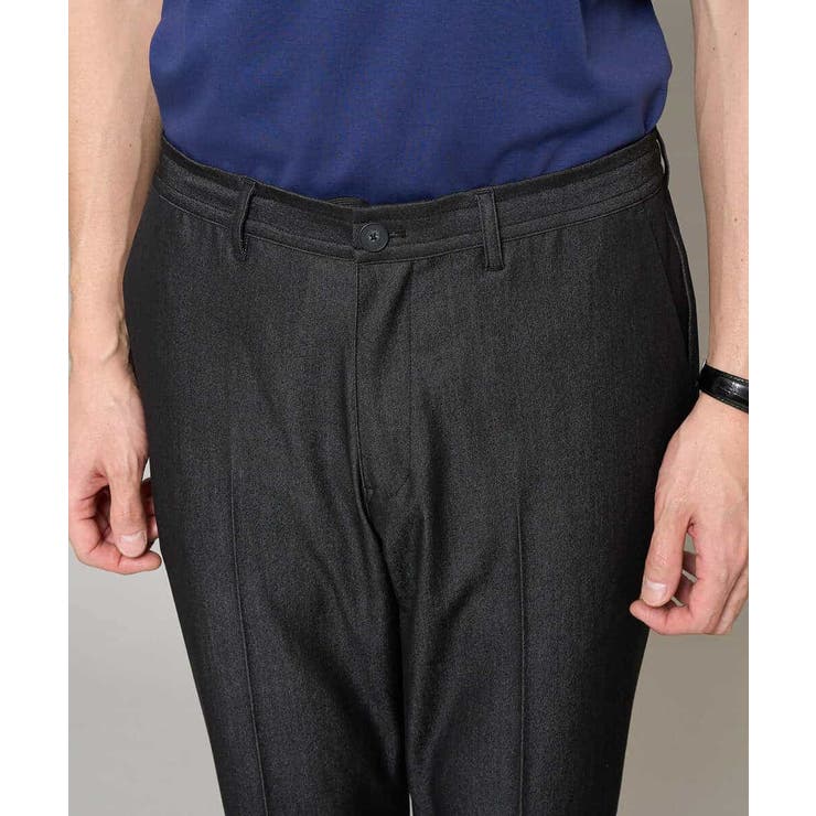 【イージーケア/接触冷感】デニムライクストレッチアンクルスマートスラックス | a.v.v【MEN】 | 詳細画像5 