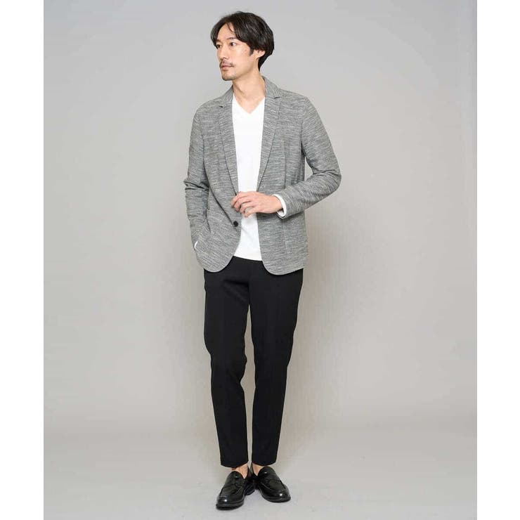 【イージーケア/接触冷感】デニムライクストレッチアンクルスマートスラックス | a.v.v【MEN】 | 詳細画像54 